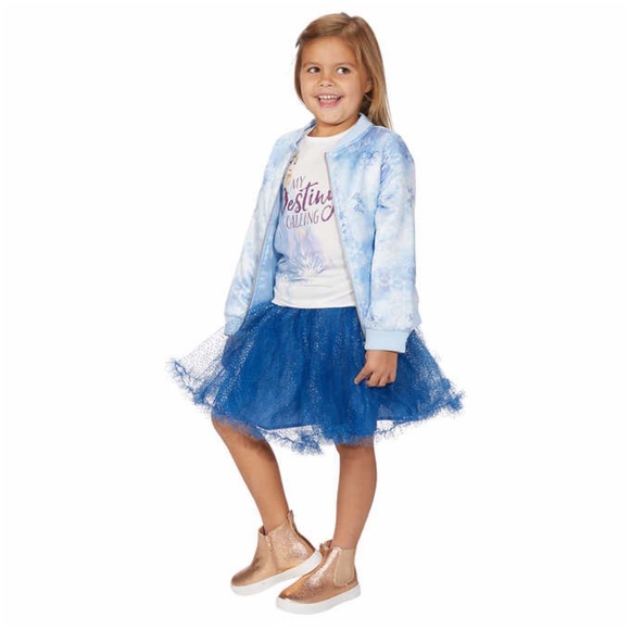 FROZEN**Disney 3-Piece Set**Bomber, T-Shirt & Tutu - Picture 2 of 8